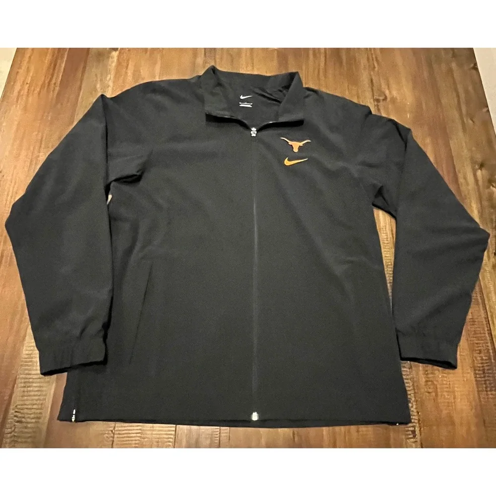 Nike‎ Texas Longhorns NCAA Black Full Zip Jacket Men's Large